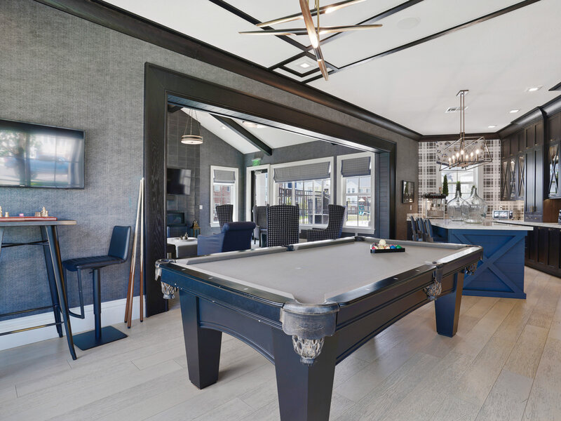 Community Pool Table with Ceiling Fan | Draper Village