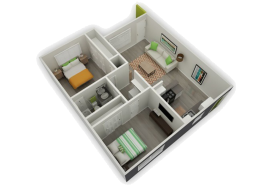 Floorplan for The Park Apartments