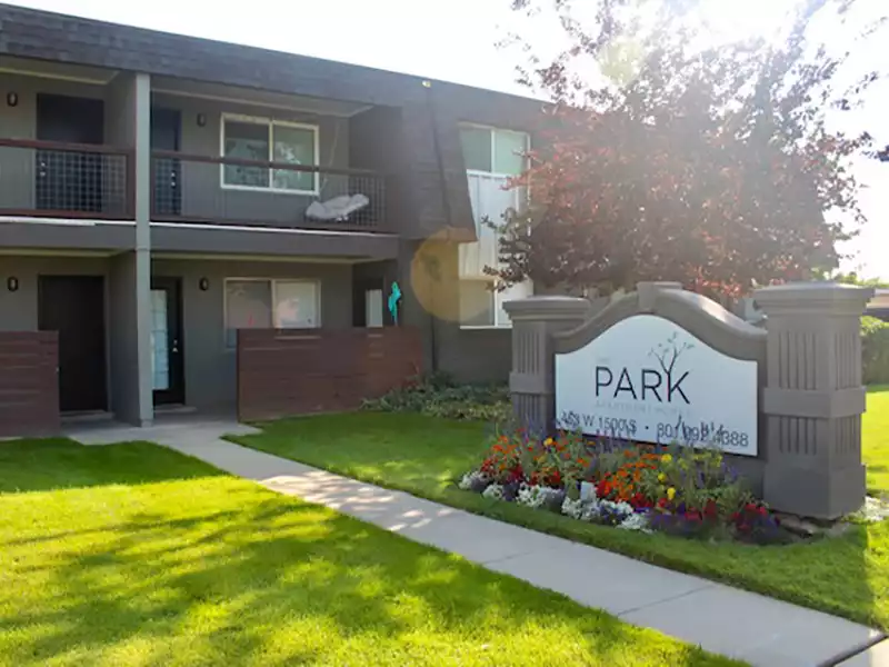 Welcome Sign | The Park Apartments in Bountiful, UT