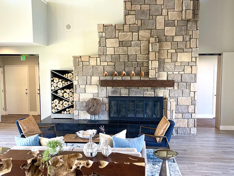 Fireplace | Chaparral Apartments in Palmdale, CA
