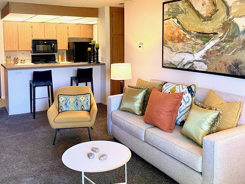 Living Room | Chaparral Apartments in Palmdale, CA
