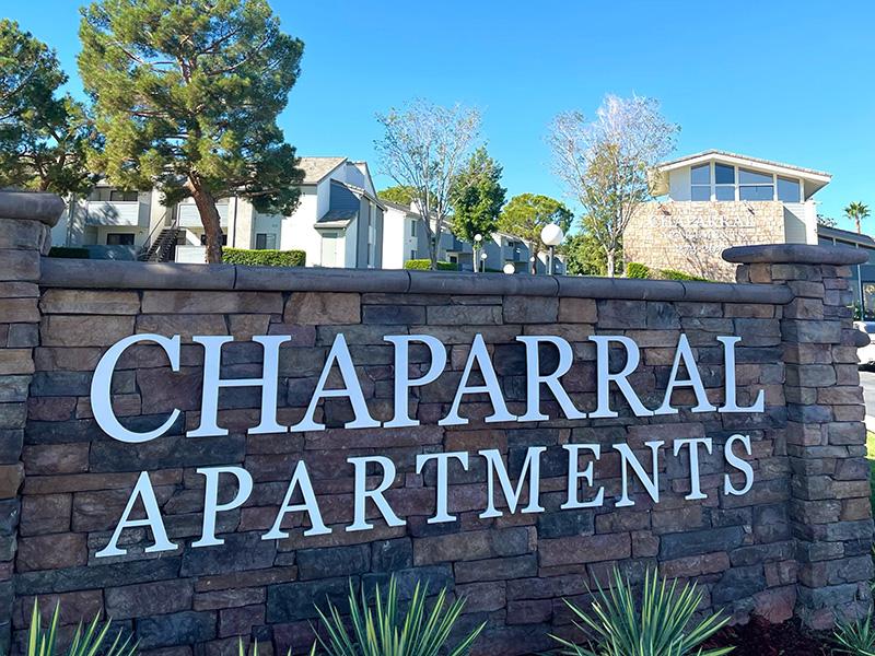 Chaparral Sign | Chaparral Apartments in Palmdale, CA