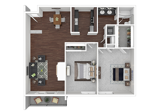 Floorplan for The Crimson Apartments