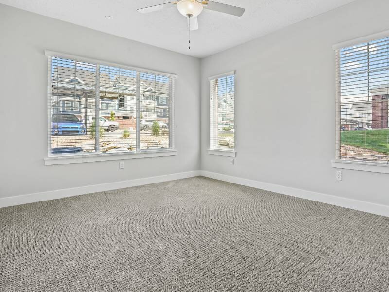 Large Bedrooms with Ceiling Fan | Meadows at American Fork