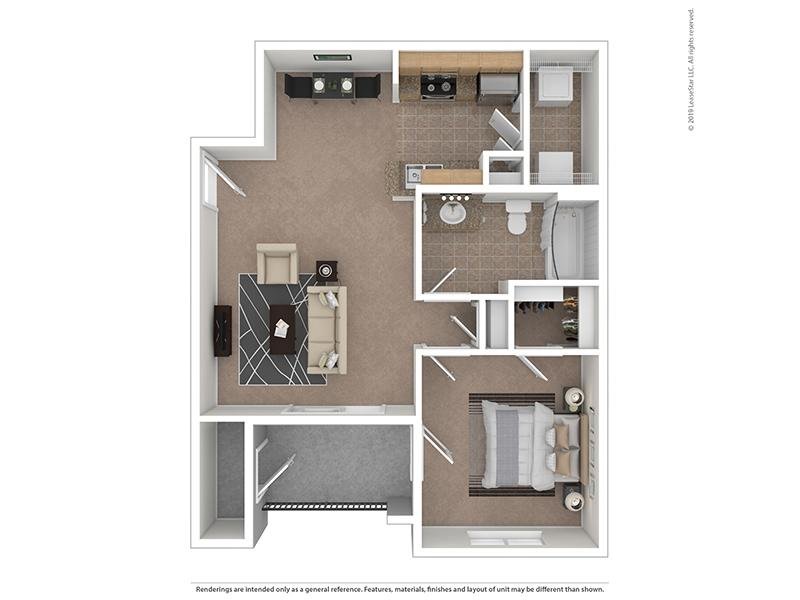 P1-1x1-967- Upgraded Floorplan at Ridgeview