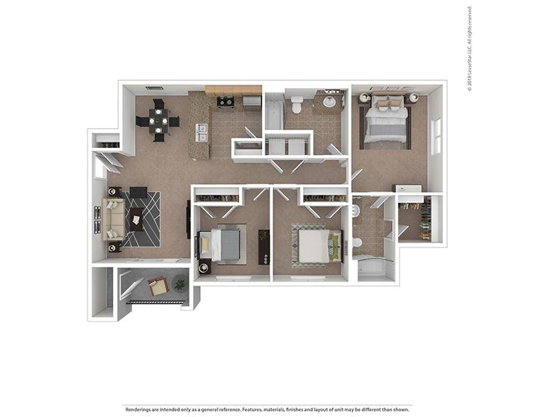 Phase 1-3x2-1265 Floorplan at Ridgeview