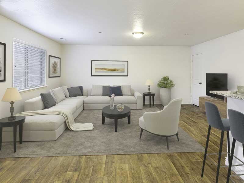 Living Room overview | Ridgeview Apartments