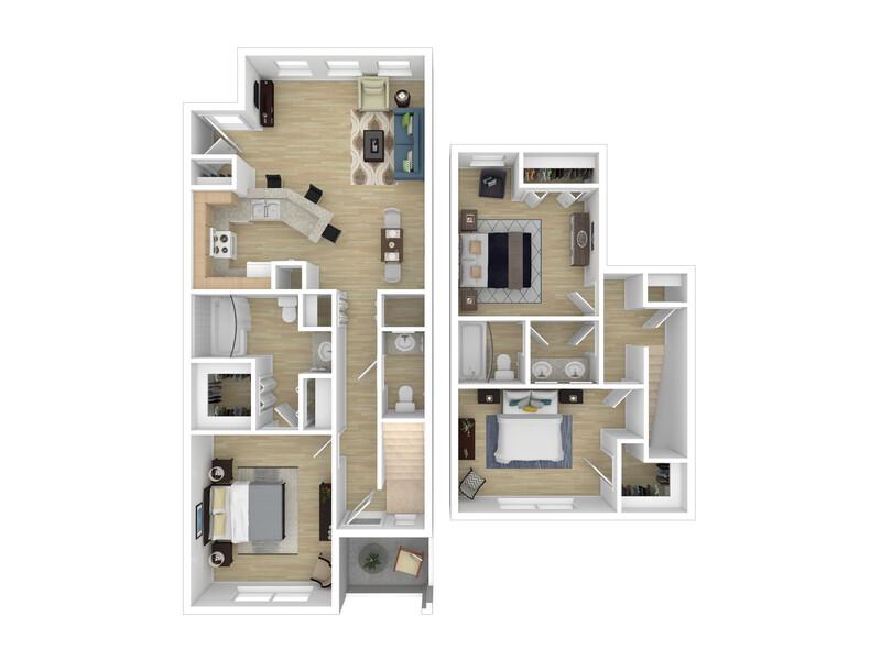 View floor plan image of 3x2.5 apartment available now