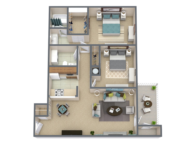 2 Bedroom 1.5 Bathroom