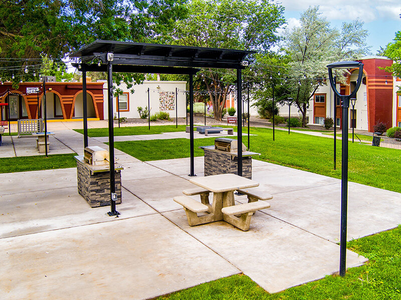 Outdoor BBQ Grills with Pavilion and Seating | Artista