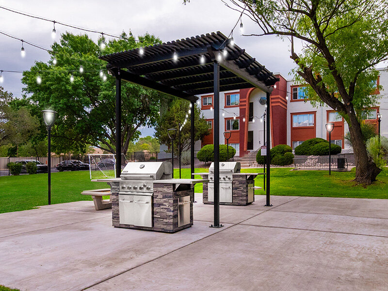 BBQ Grills with Pavilion and Soccer Net | Artista