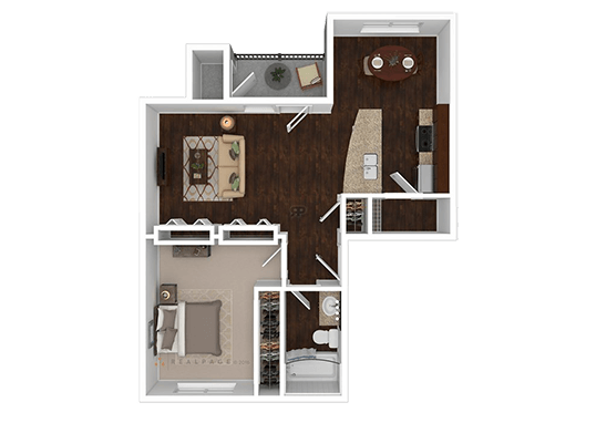 Floorplan for Woodlands of Denton Apartments
