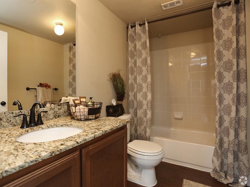 Beautiful Bathroom | Woodlands of Denton Apartments