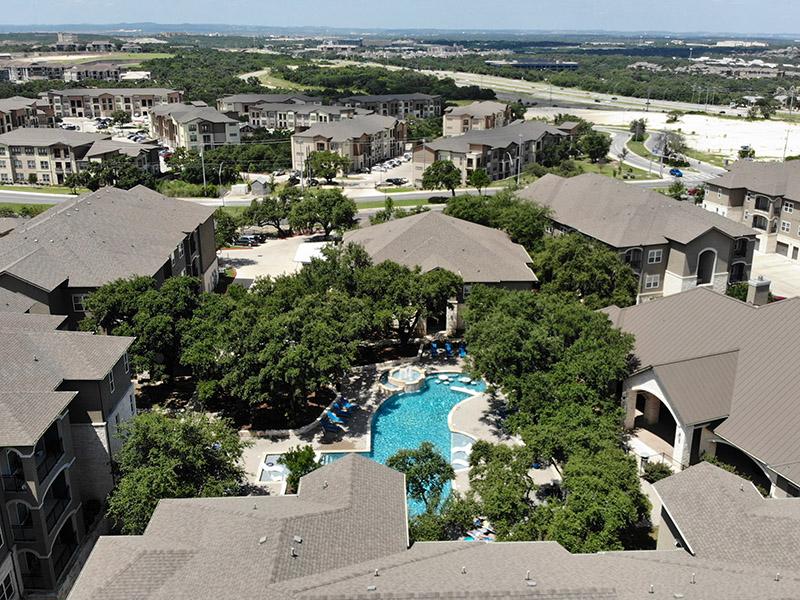 Aerial View | Cascadia Apartments in San Antonio, TX