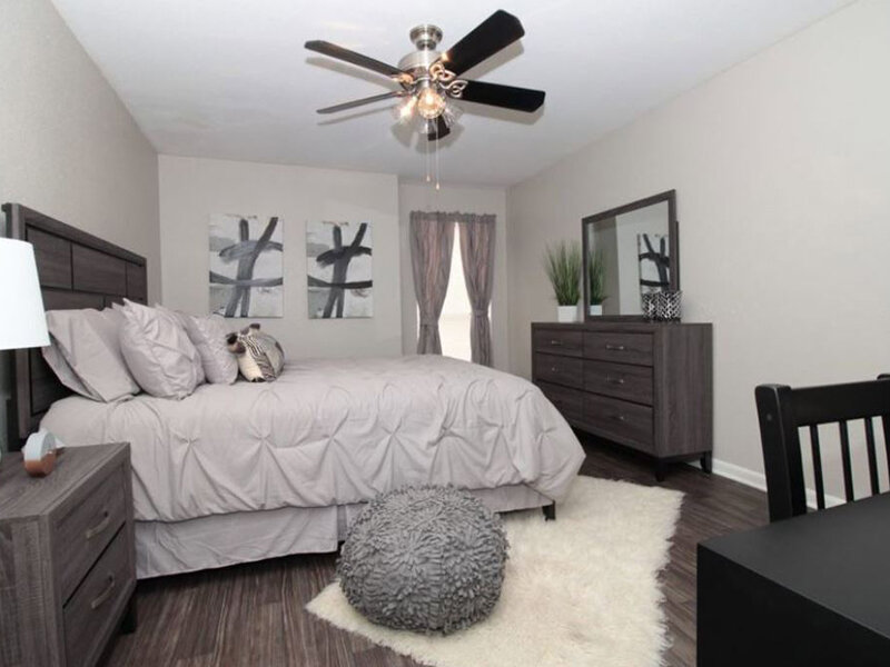 Bedroom with Ceiling Fan | Cabrillo