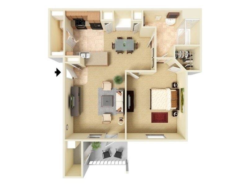 A1-755 Floorplan at The Falls at Westover Hills