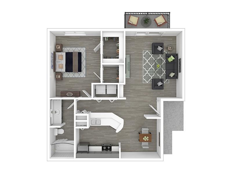 A2 Floor Plan at The Niche Apartments Apartments