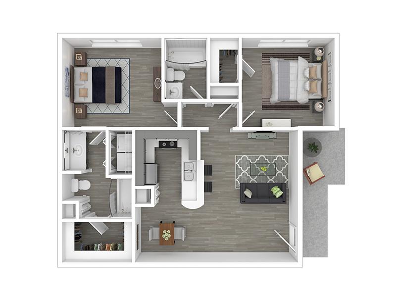 B1 Floor Plan at The Niche Apartments Apartments