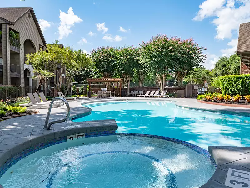 Pool | Meyer Forest Apartments in Houston