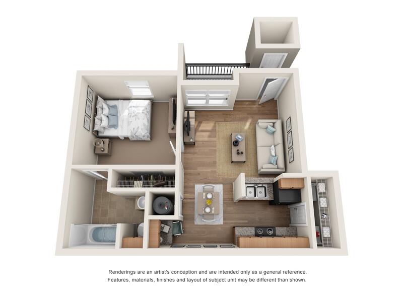 Floor Plans at Heights at Battle Creek Apartments