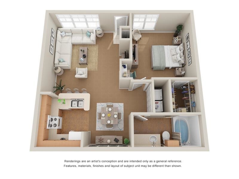 Welch Floor Plan at Vantage on Yale Apartments