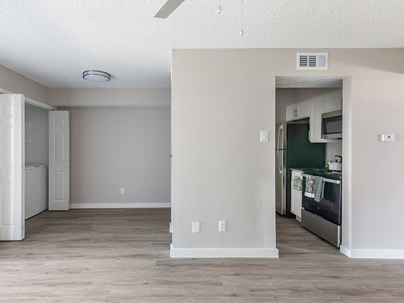 Front Room and Kitchen | Villas on Rosemeade East Apartments