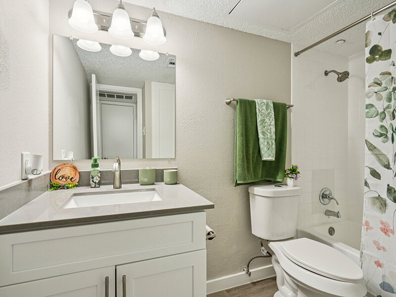 Bathroom Vanity | Villas on Rosemeade East Apartments