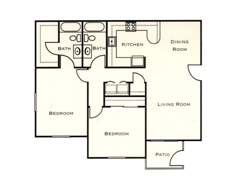 Sierra Village Apartments Floor Plan Plan A