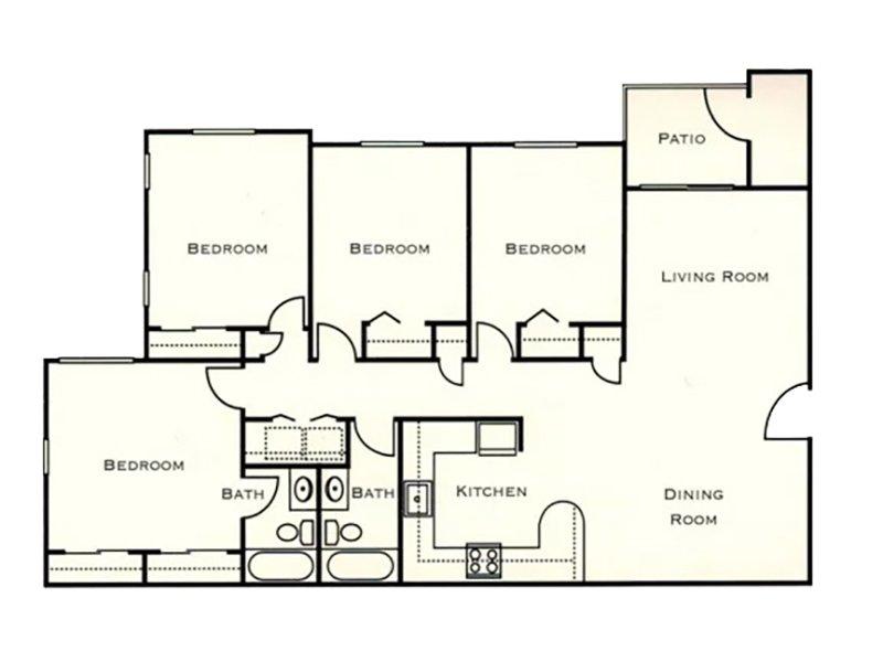 Sierra Village Apartments Floor Plan Plan C