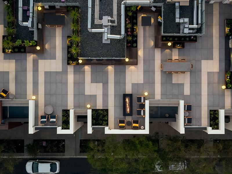 Aerial View of Roof | 950 Tennessee Apartments in San Francisco