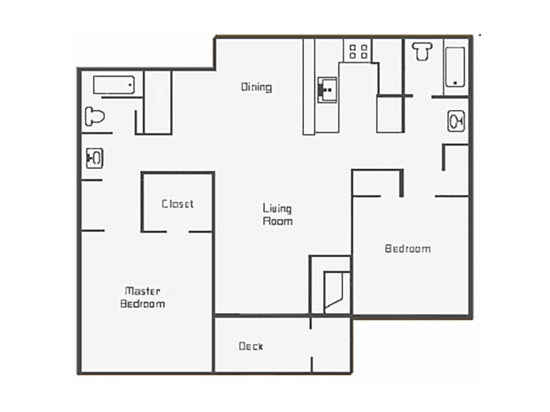 2 Bedroom 2 Bathroom B