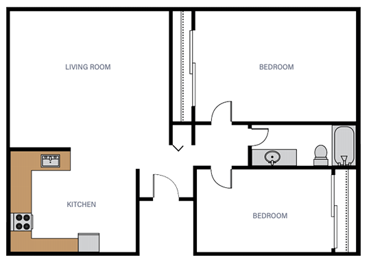 Floorplan for Echo Pointe Apartments