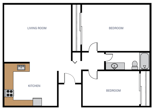 Floorplan for Echo Pointe Apartments