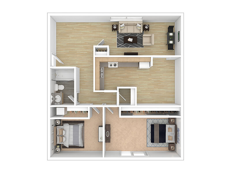 2 Bedroom 1 Bathroom