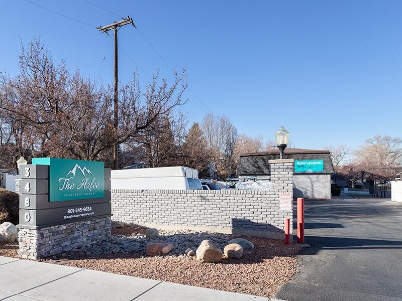 Monument Sign | The Azlee Apartments