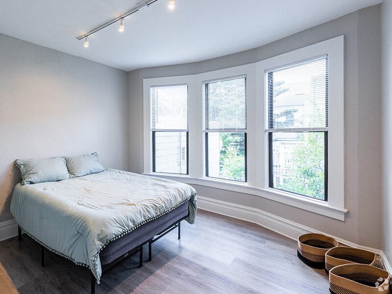 Bedroom | 3201 Washington Apartments