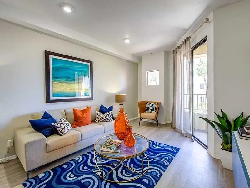 Living Room  | Elevate Long Beach Apartments in Long Beach, CA