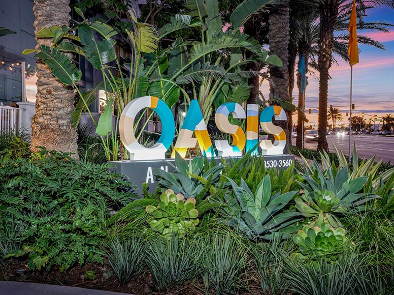 Monument Sign | The Oasis Apartments