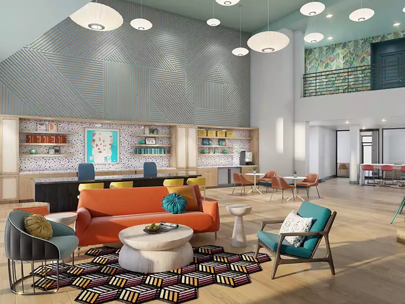 Clubhouse Lobby | The Oasis Apartments
