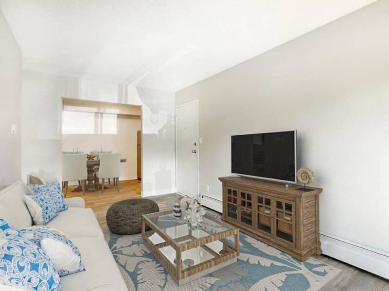 Model Living Room | Ascent at Havana Apartments