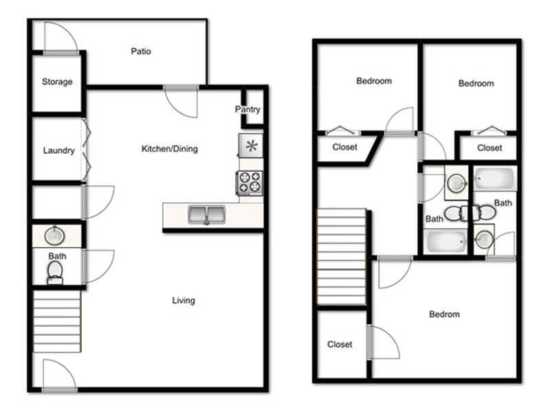 3 Bedroom 2.5 Bath