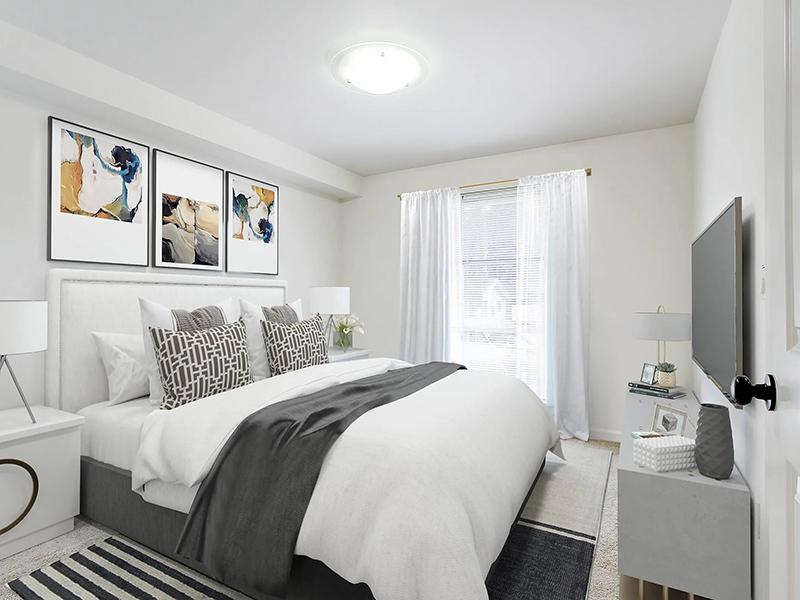 Bedroom | Delano Apartments in Redmond, WA