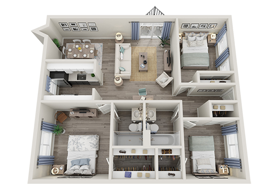 Elevate Colorado Springs Apartments Floorplan Image