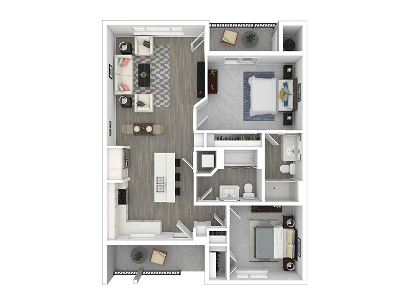 2A Floorplan at Pine Ridge Crossings