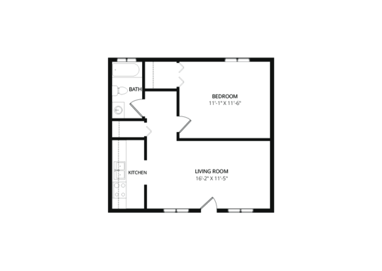 Floorplan for Featherstone Apartment Homes Apartments