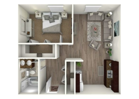 Floorplan for Lelaray Apartments Apartments