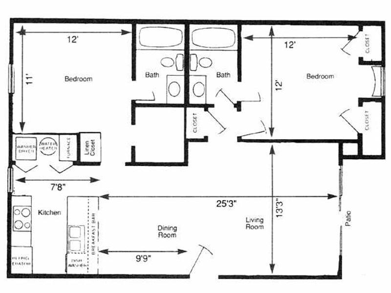Pinegate Apartments Floor Plan EAST 22
