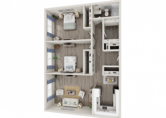 Floorplan for Villages at Woodmen Apartments