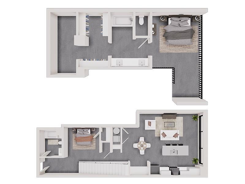 s1loft Floor Plan at theCHARLI Apartments