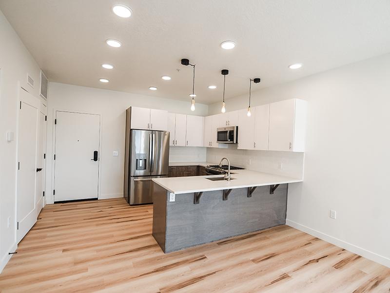 Fully Equipped Kitchen | theCHARLI Salt Lake City Apartments